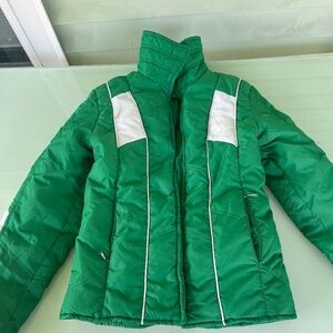 Vintage 80s green ski jacket!